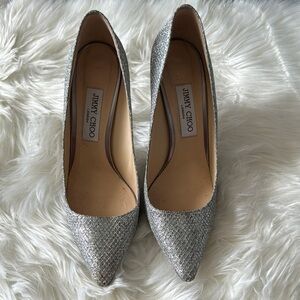 Jimmy Choo Woven Romy Pump 85
